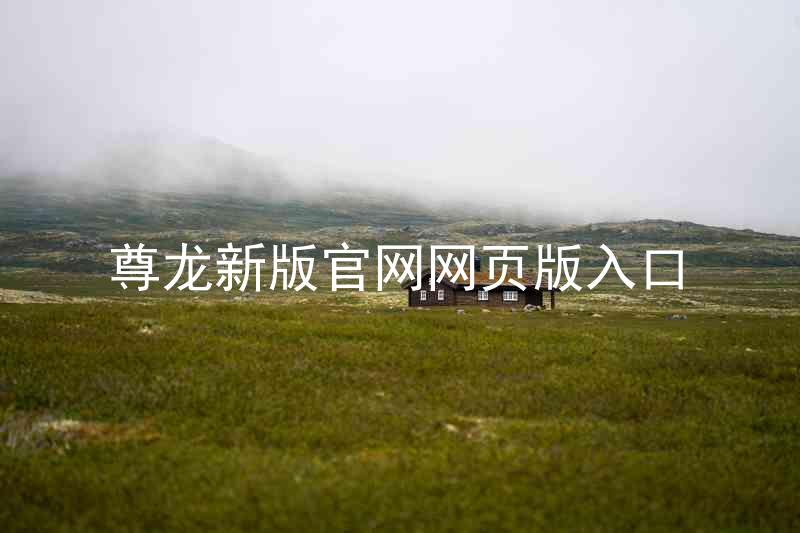 尊龙新版官网网页版入口